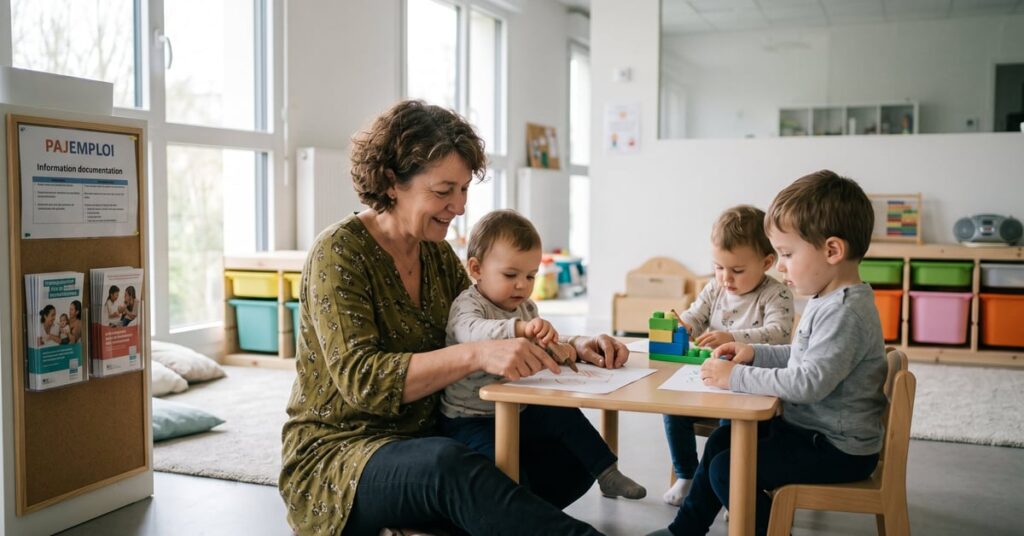 Assistante maternelle avec un enfant, gestion Pajemploi et contrat de garde à domicile