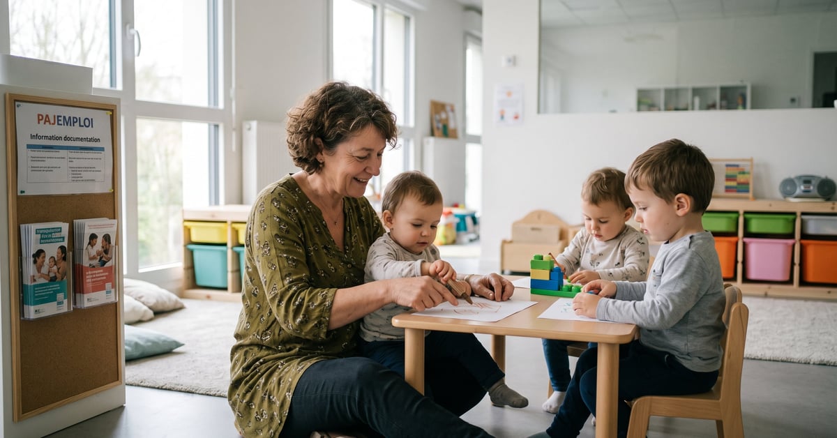 Assistante maternelle avec un enfant, gestion Pajemploi et contrat de garde à domicile