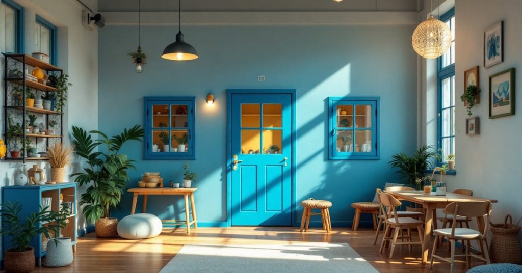 Crèche La Maison Bleue à Toulon – espace d'accueil chaleureux pour les enfants