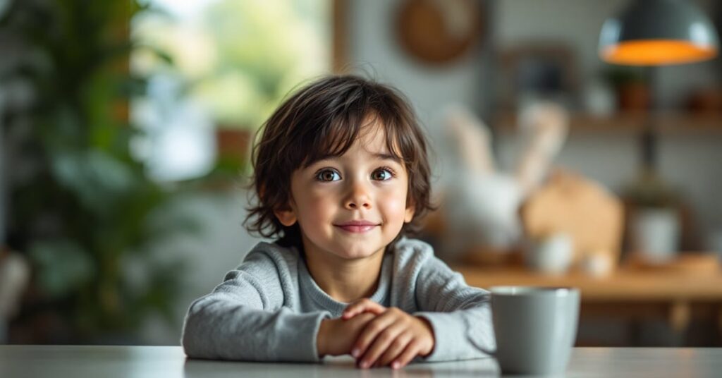 Fauteuil petite enfance confortable dans un intérieur moderne, idéal pour bébé et parents